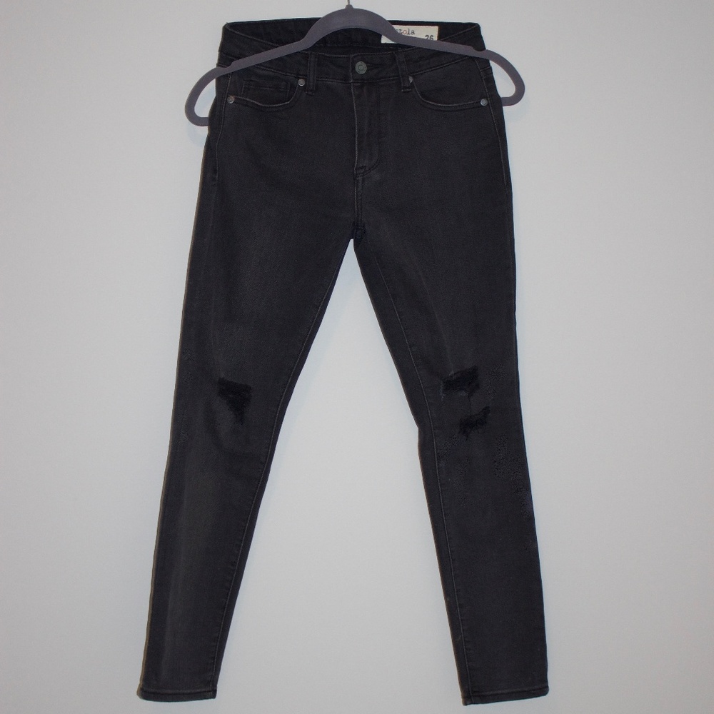 Pistola Grey Ripped Skinny Jeans